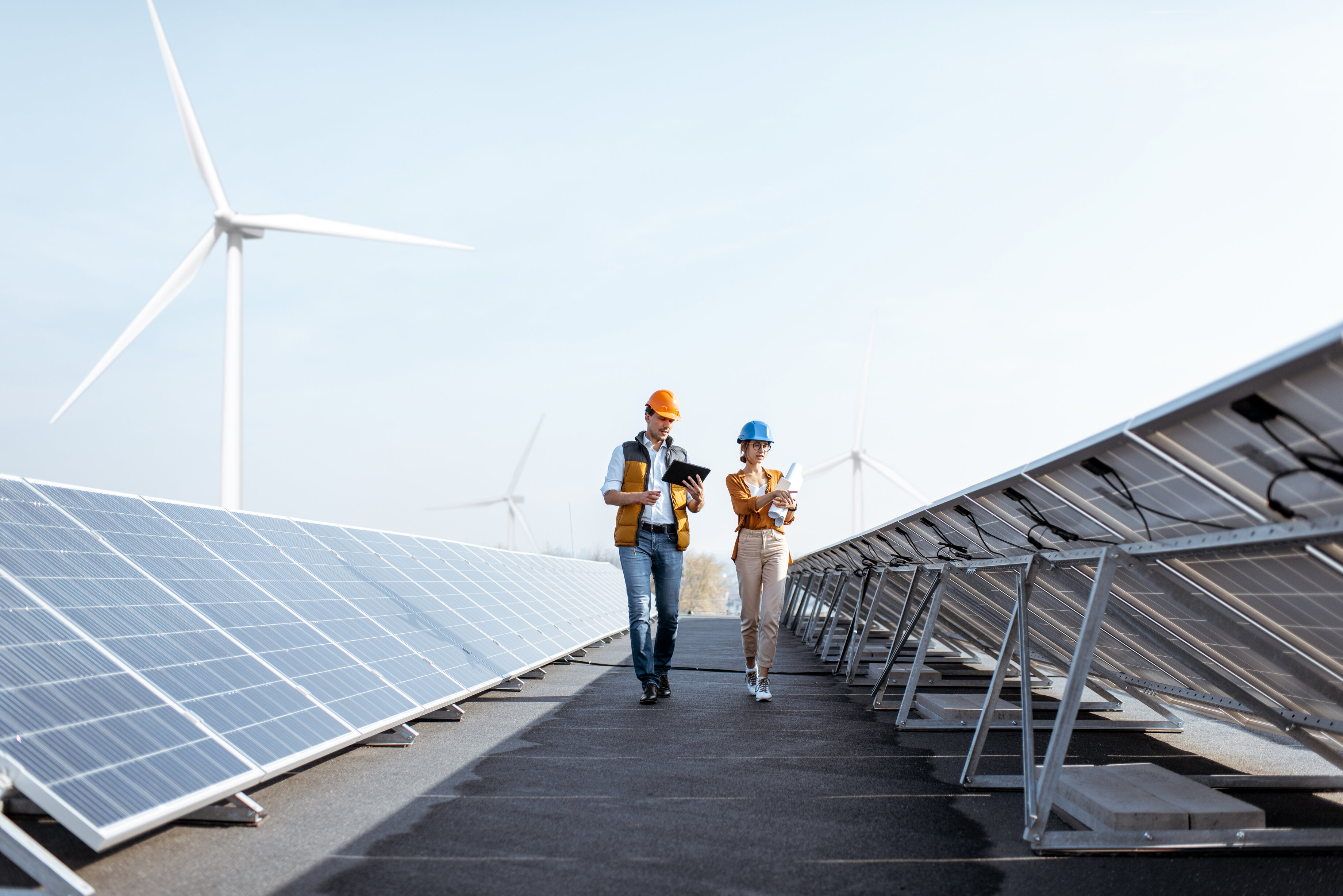 Solar panel walk image